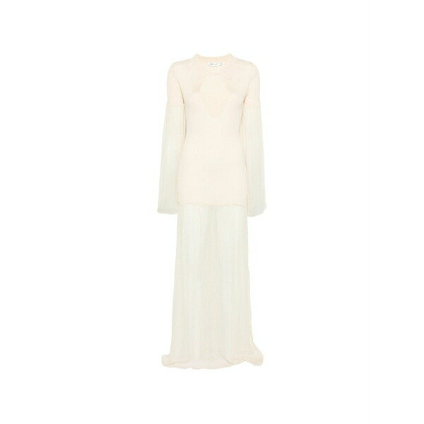 アヤ ミューズ レディース ワンピース トップス Calla cutout-detail maxi dress Neutrals｜asty