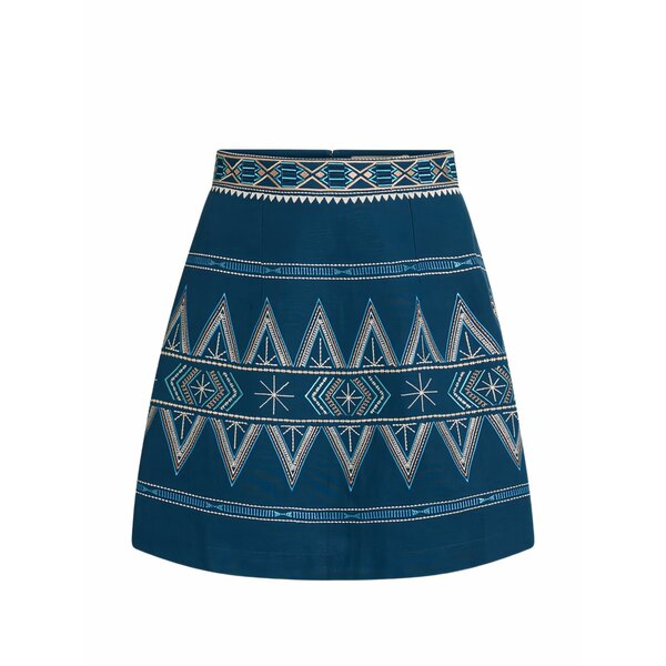 エン急性灰白髄炎?シレヌーセ レディース スコート ボトムス Giuliana embroidered a-line mini skirt Blue