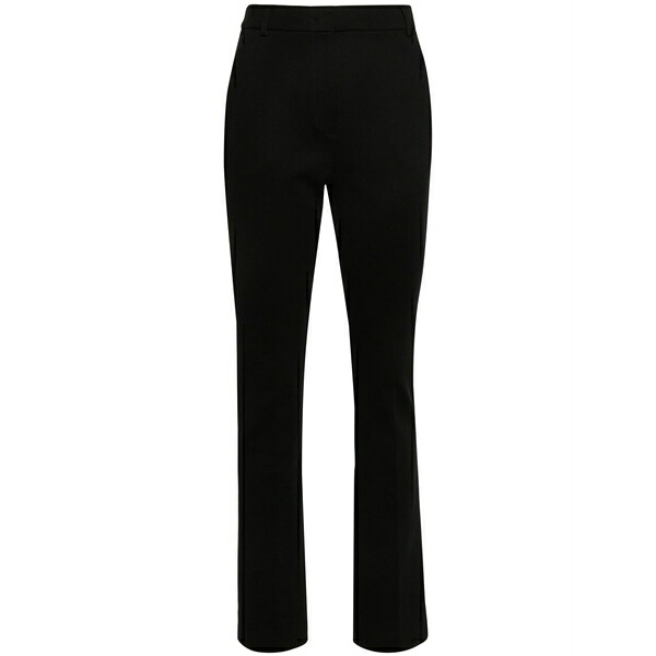 スポーツマックス レディース カジュアルパンツ ボトムス Pontida straight-leg tailored trousers Black|asty