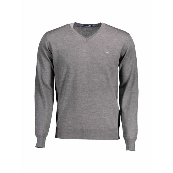 ハーモント \u0026 知恵袋 メンズ 編み物\u0026スウェーター アウター V-neck sweater Grey