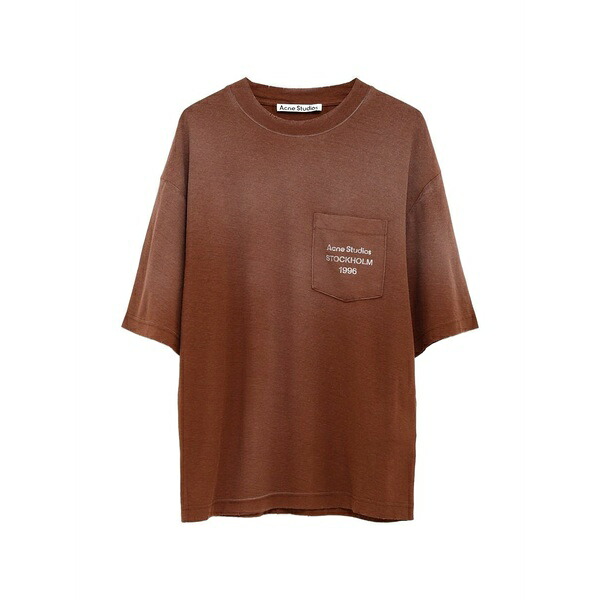 アクネ ストゥディオズ レディース ティーシャツ トップス Chest-pocket t-shirt Brown