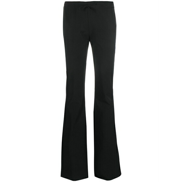 ブルマリン レディース 心地好いズボン下 ボトムス Flared bow-detail trousers Black
