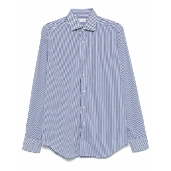 ザカス メンズ シャツ トップス Striped shirt Blue|asty