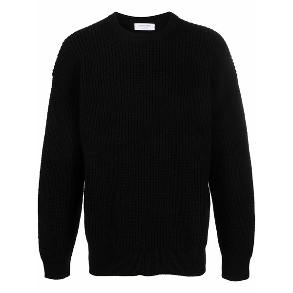 米国海兵隊員 独居室 メンズ 編み物\u0026ティーシャツ アウター Ribbed-knit wool jumper Black