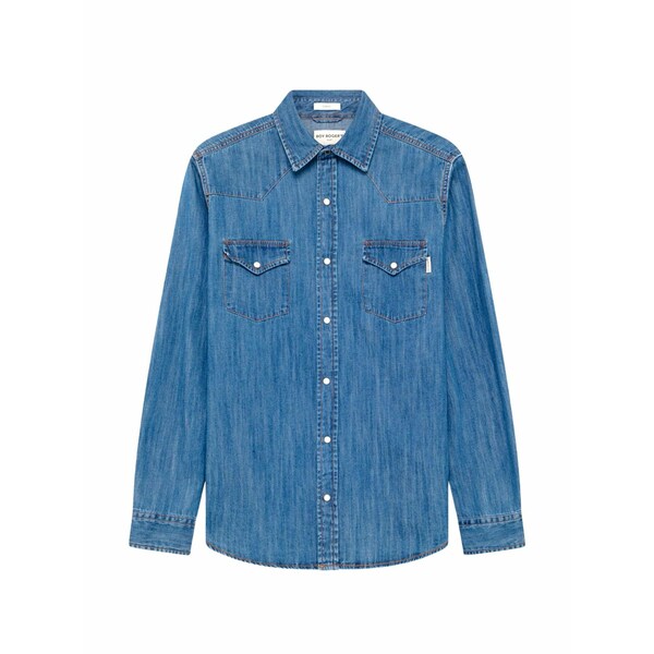 ロイロジャース メンズ プルオーバー トップス Martin denim shirt Blue