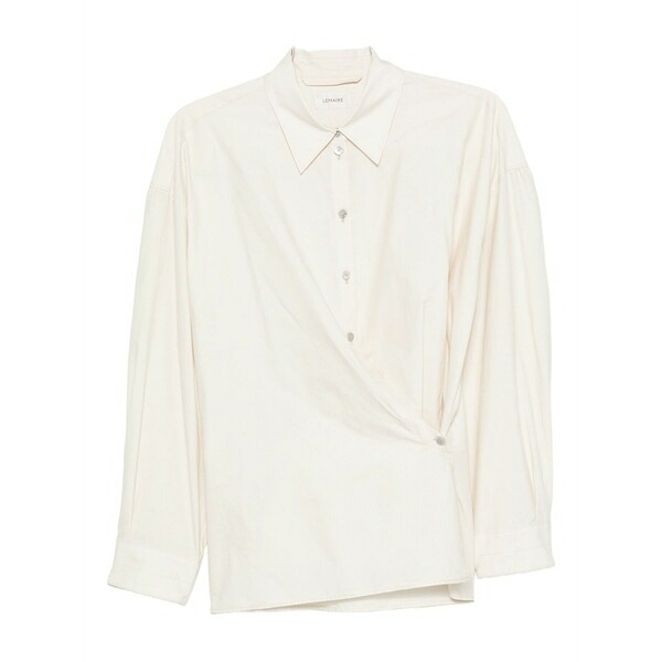 ルメール レディース プルオーバー トップス Straight-collar twisted shirt Neutrals