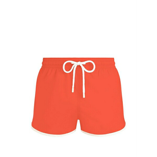 ヴィルブレクイン メンズ 心地好いズボン下 ボトムス Elasticated-drawstring swim shorts Red