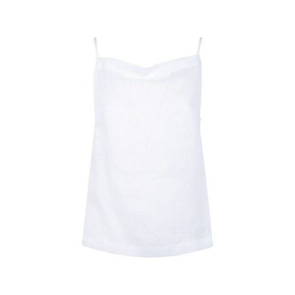 リビアナコンティ レディース カットソー トップス Cowl-neck tank top White