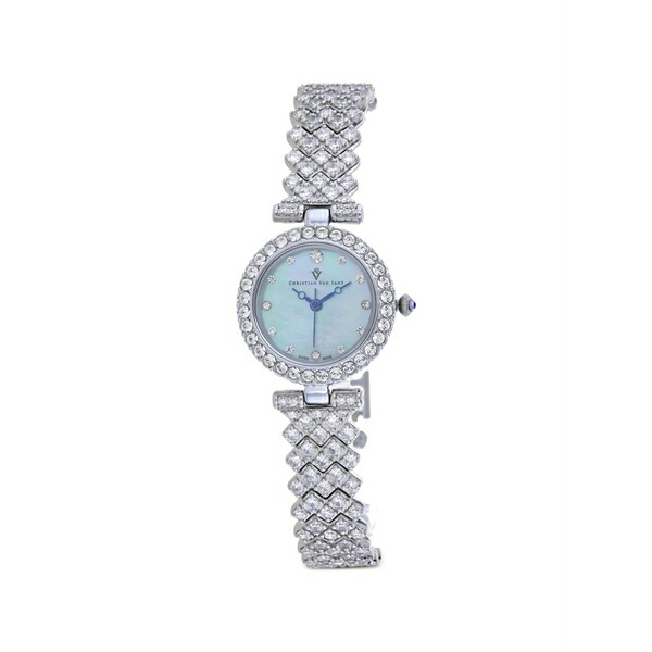 クリスチャンバンサント レディース ウオッチ 付属物 Romana crystal 24粍 watch Blue