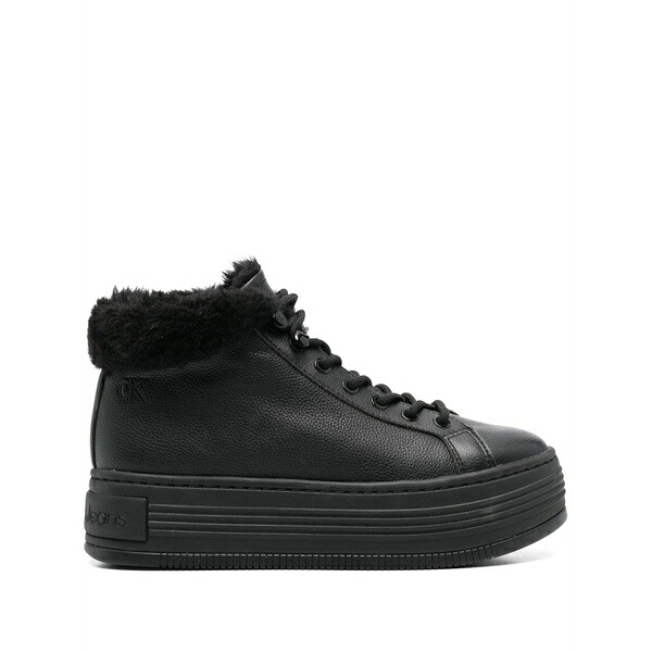 カルバンクライン レディース スニーカー シューズ Leather sneakers Black