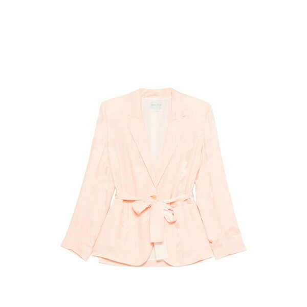 フォルテ フォルテ レディース ジャケット＆ブルゾン アウター Floral belted blazer Pink｜asty 111,400円
