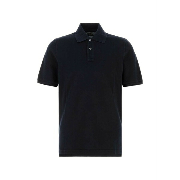 フェデーリ メンズ ポロシャツ トップス Piquet polo shirt Blue｜asty