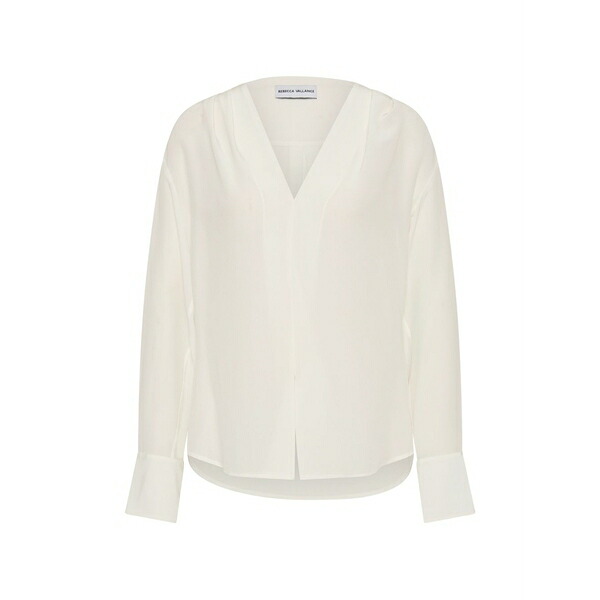 レベッカ・ヴァランス レディース プルオーバー トップス Lavon v-neck blouse Neutrals
