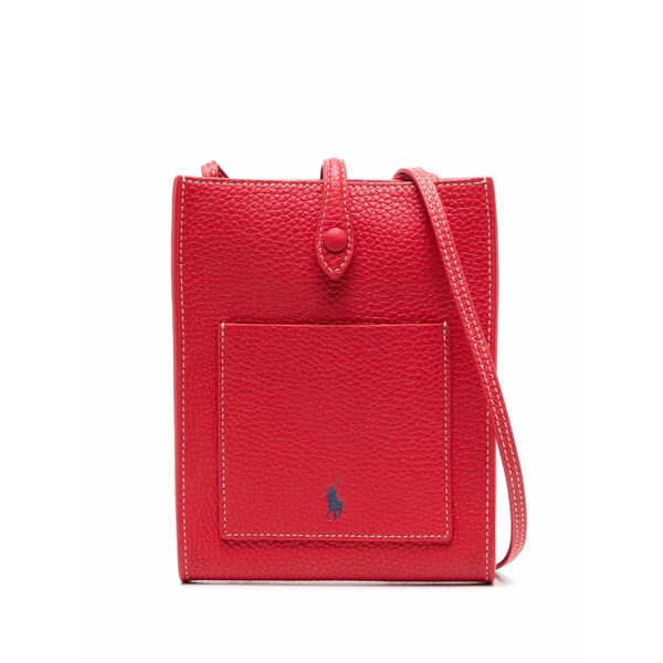 ラルフローレン レディース ショルダーバッグ 御徒面子 Leather crossbody bag Red