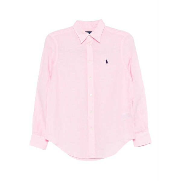ラルフローレン レディース プルオーバー トップス Long-sleeve linen shirt Pink