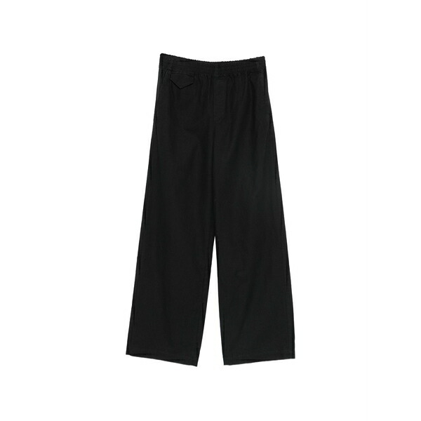アーペーセー メンズ カジュアルパンツ ボトムス Elasticated-waist trousers Black｜asty