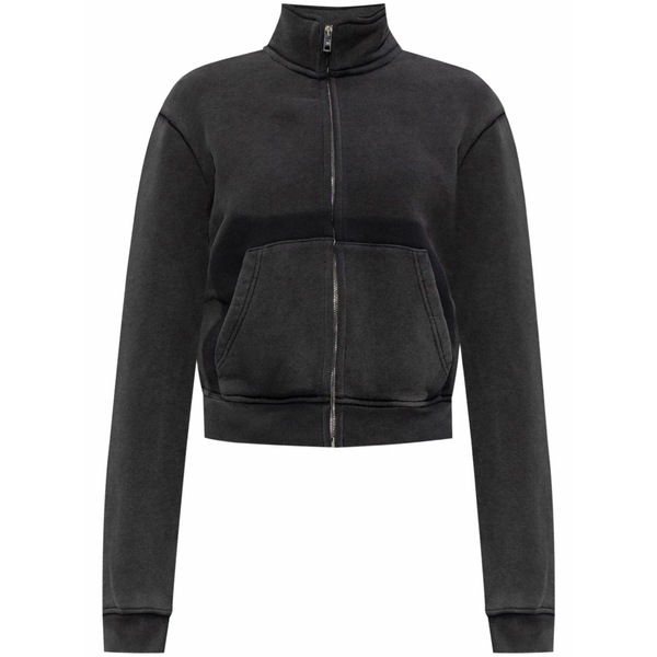 アレキサンダーワン レディース 上衣＆上衣 アウター Cropped cotton jacket Black