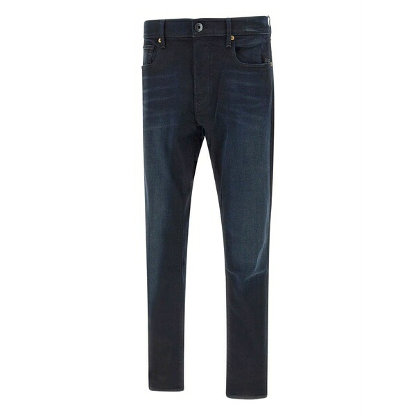 ジースター メンズ ジーンズズボン下 ボトムス Faded five-pocket jeans Blue