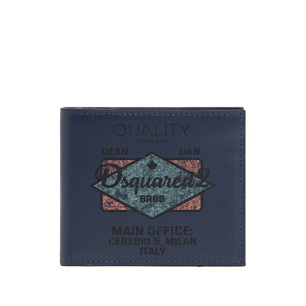ディースクエアード メンズ 金入れ 付属物 Re-worked2 wallet Blue