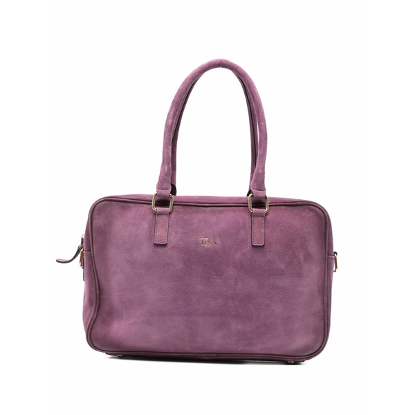 テラ レディース トートバッグ 御徒面子 Logo-detail tote bag Purple
