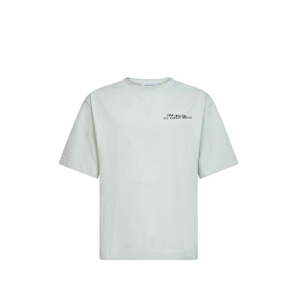 象牙色 メンズ プルオーバー トップス Arrow lettering t-shirt Green