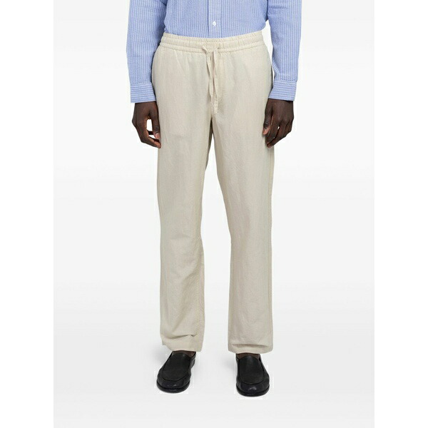 最低限度 メンズ 心地好いズボン下 ボトムス Kingsley straight-leg trousers Neutrals
