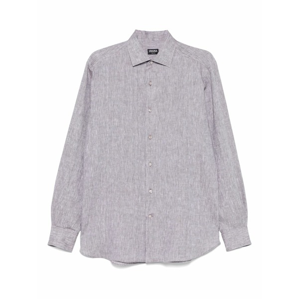 ゼニア メンズ プルオーバー トップス Oasi lino shirt Grey