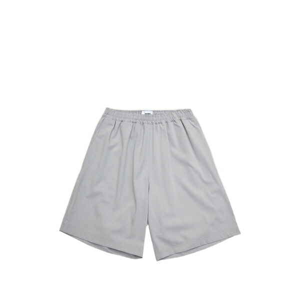 ボン犀 メンズ 心地好いズボン下 ボトムス Elasticated-waist track shorts Grey