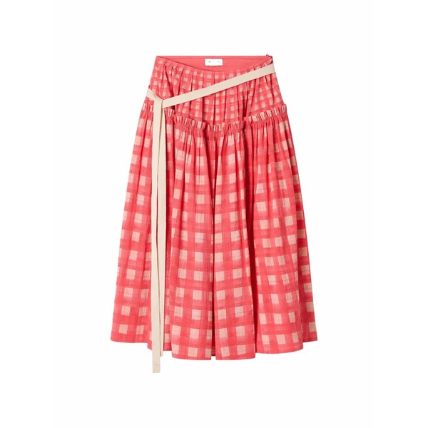 リーマシュー レディース スカート ボトムス Nina cotton tiered midi skirt Red｜asty