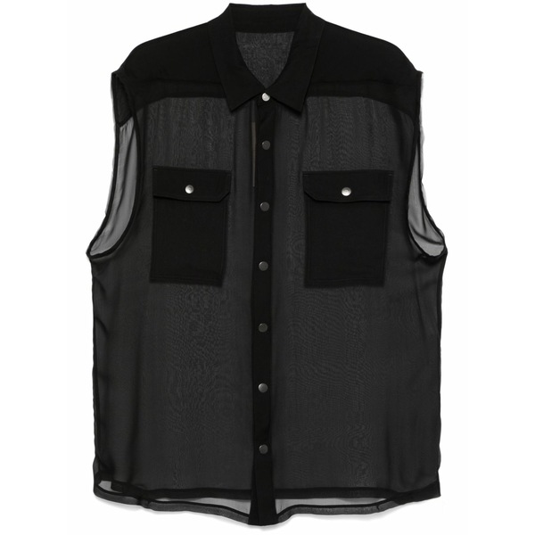 リックオウエンス メンズ プルオーバー トップス Jumbo shirt Black