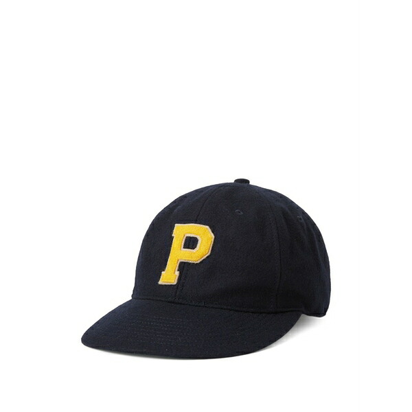 ラルフローレン メンズ かぶり笠 佩び物 Letter-patch baseball cap Blue