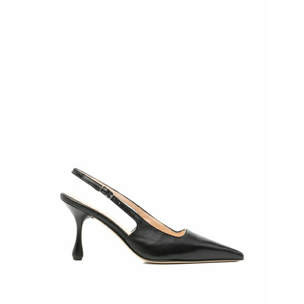 アンナ・エフ レディース パンプス シューズ Pointed-toe slingback pumps Black