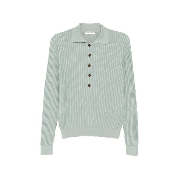 ブレイズ ミラノ レディース 編み物\u0026スウェーター アウター Alegria button knitted top Green