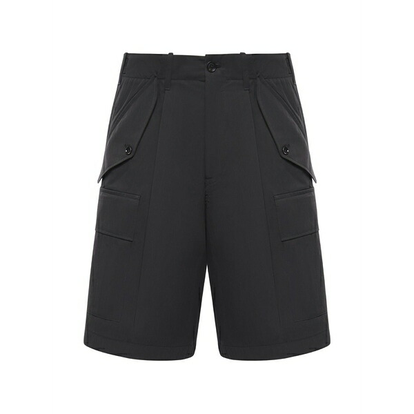 ビーエイブル メンズ 心地好いズボン下 ボトムス Kyoto multi-pocket shorts Black