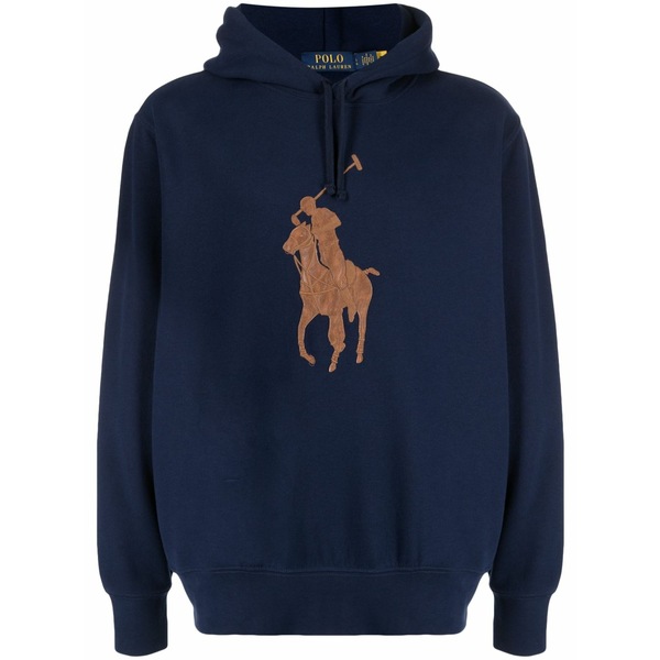 ラルフローレン メンズ パーカー・スウェットシャツ アウター Polo pony fleece hoodie Blue｜asty 62,800円