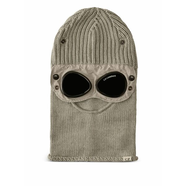 シーピーカンパニー メンズ かぶり笠 添え物 Ribbed balaclava Grey