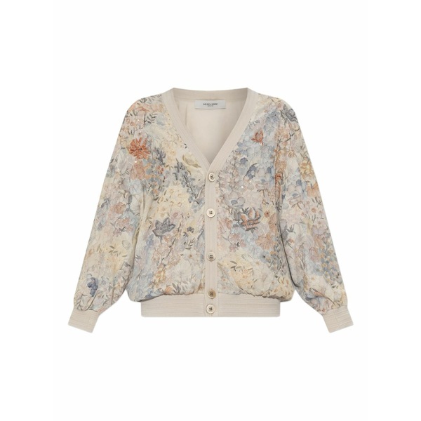 ゴールデングース レディース ジレー アウター Floral sequin-embellished cardigan Neutrals