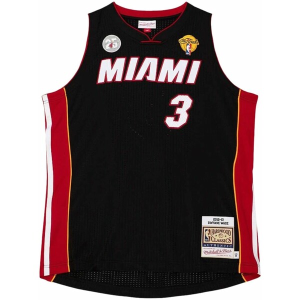 ミッチェル\u0026ネス メンズ プルオーバー トップス \"nba miami heat 2012 dwyane wade\"" road finals jersey Black"