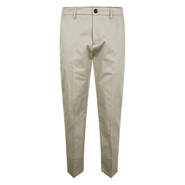 デパートメントファイブ メンズ 心地好いズボン下 ボトムス Pressed-crease chinos Neutrals