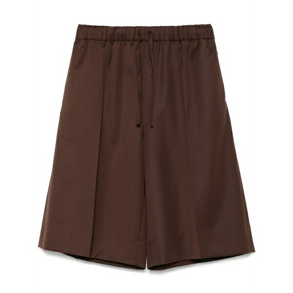 シモーネ・ロシャ メンズ カジュアルパンツ ボトムス Wide-leg shorts Brown|asty