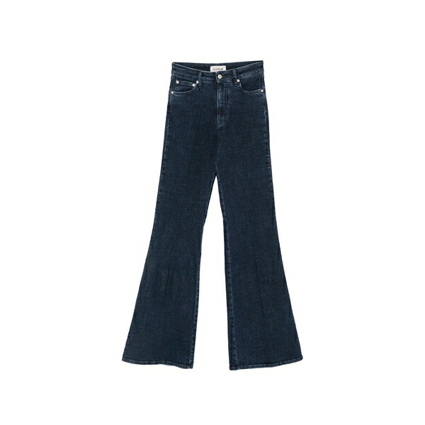 循環過程 レディース ジーンズズボン下 ボトムス Flaire flared-leg jeans Blue