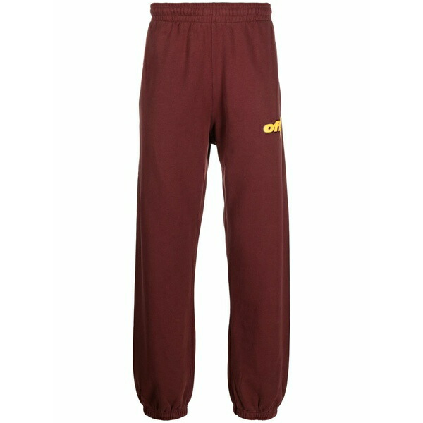象牙色 メンズ 心地好いズボン下 ボトムス Thunder stable track pants Red