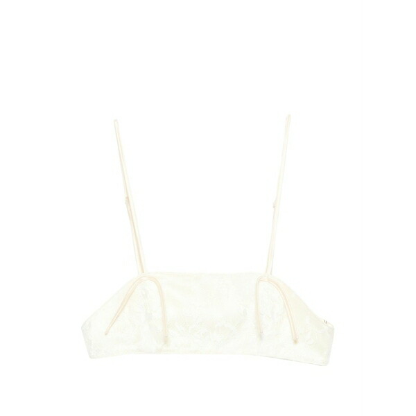 アヤ ミューズ レディース カットソー トップス Eteri lace cropped top Neutrals｜asty