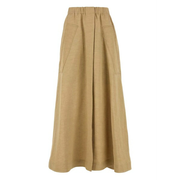 コー レディース スコート ボトムス Pleated a-line skirt Neutrals