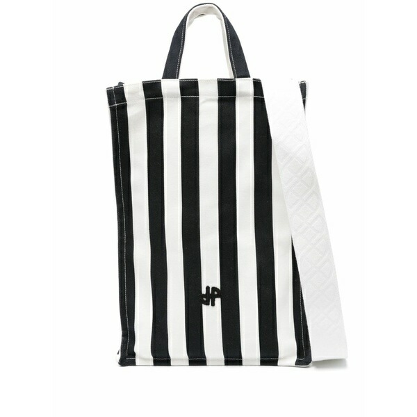 ジャンパトゥ レディース トートバッグ 御徒面子 Vertical jp canvas tote bag White