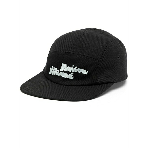 棲み家 稲荷 メンズ かぶり笠 添え物 Logo-print cap Black