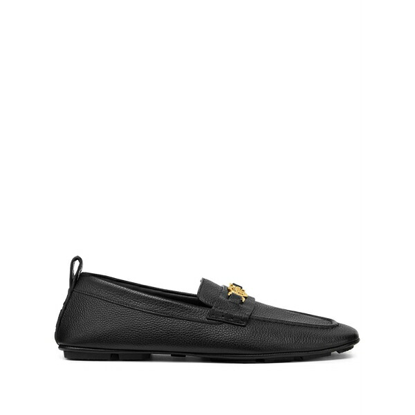 ヴェルサーチ メンズ スリッポン・ローファー シューズ Villa driver loafers Black