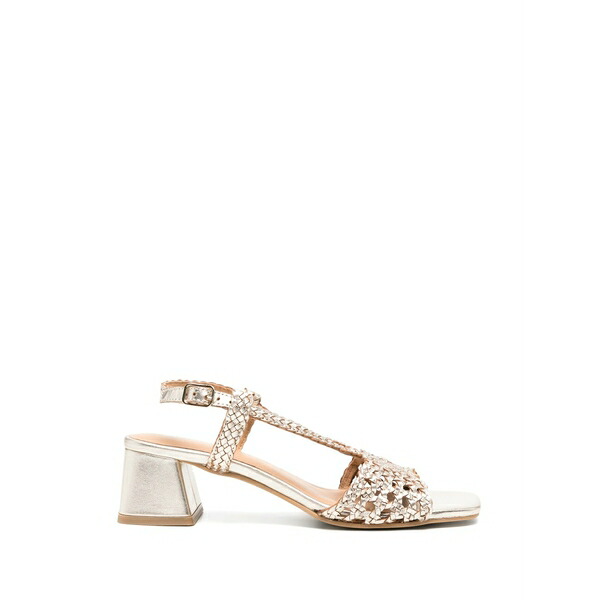 ジオセッポ レディース サンダル シューズ Blissfield woven leather sandals Gold|asty