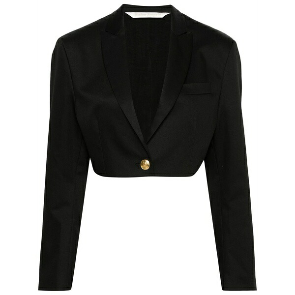 パーム・エンジェルス レディース 上衣＆上衣 アウター Cropped blazer Black