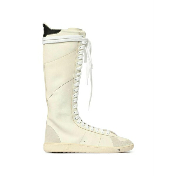 パトリツィア ペペ レディース スニーカー シューズ Boxeur skin knee-high lace-up sneakers Neutrals|asty